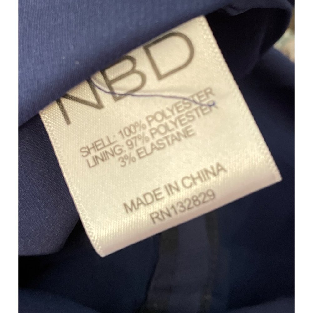 Euc Nbd Animosity Checked Windowpane Mini Blue Ba… - image 4